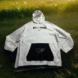 Nike Men's Coach Prime Deion Sanders 2.0 White Hoodie Colorado NEW XXL